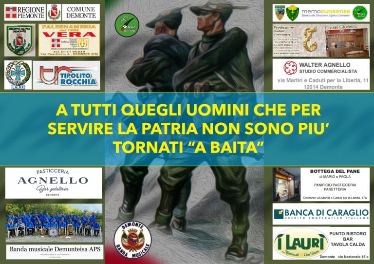 Retro locandina concerto Alpini 2022